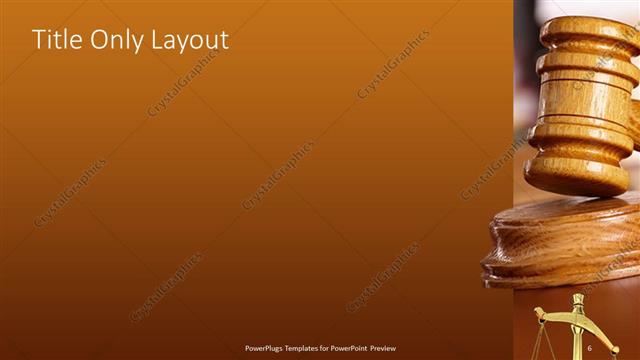 Title Only presentation slide layout