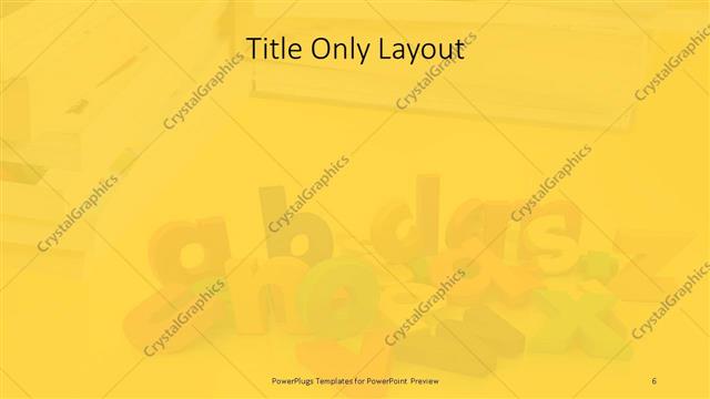 Title Only presentation slide layout