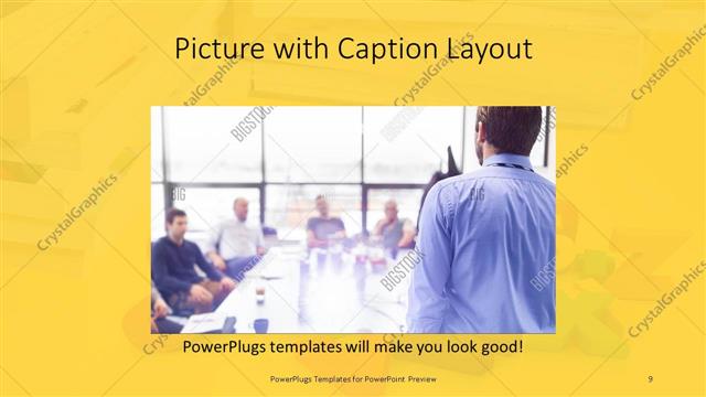 Picture with Caption presentation slide layout