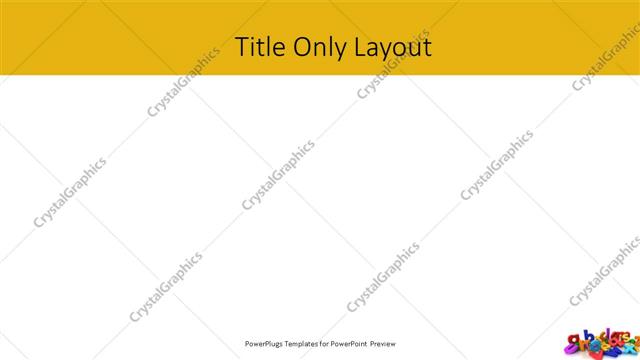 Title Only presentation slide layout