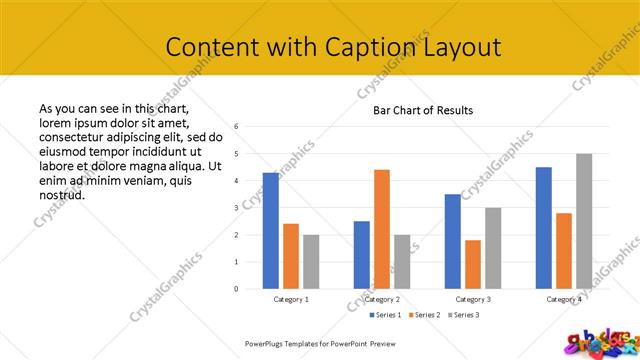 Content with Caption presentation slide layout