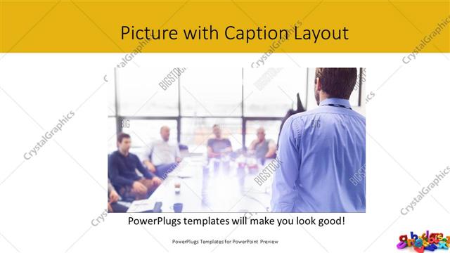 Picture with Caption presentation slide layout