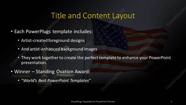 Title and Content presentation slide layout