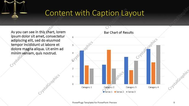 Content with Caption presentation slide layout