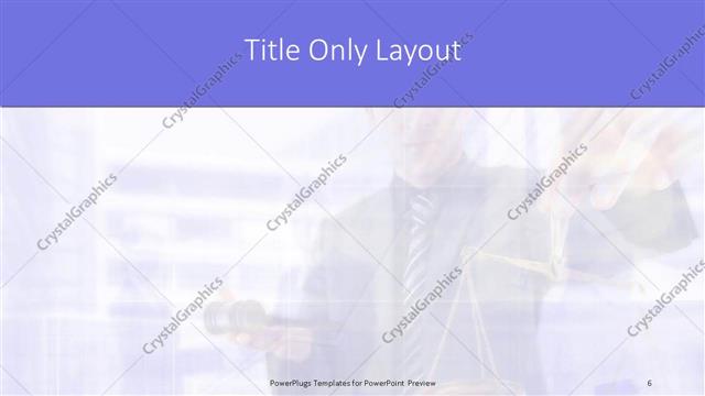Title Only presentation slide layout