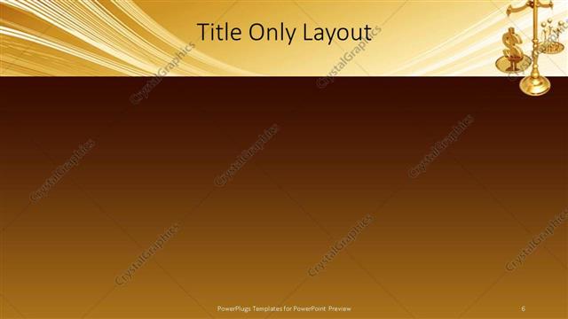 Title Only presentation slide layout