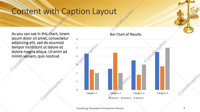 Content with Caption presentation slide layout