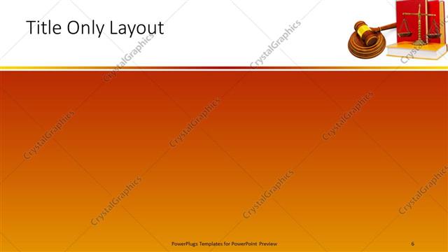 Title Only presentation slide layout