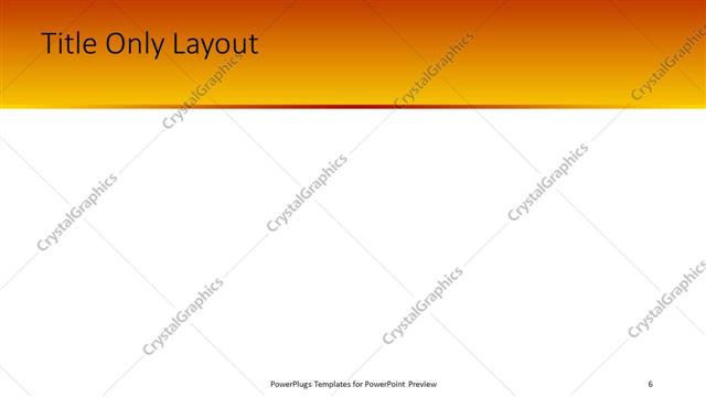 Title Only presentation slide layout
