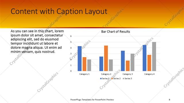 Content with Caption presentation slide layout