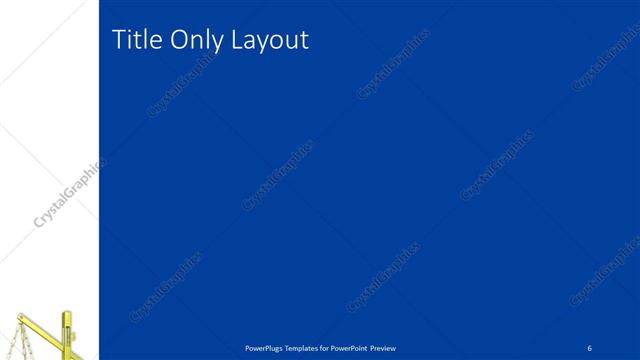 Title Only presentation slide layout