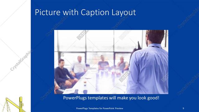 Picture with Caption presentation slide layout