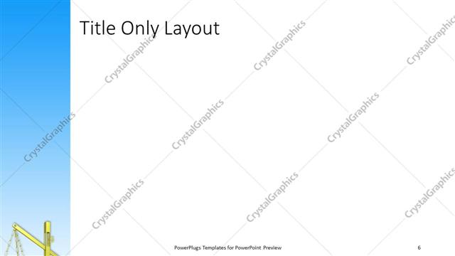 Title Only presentation slide layout