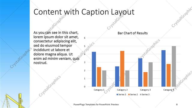 Content with Caption presentation slide layout