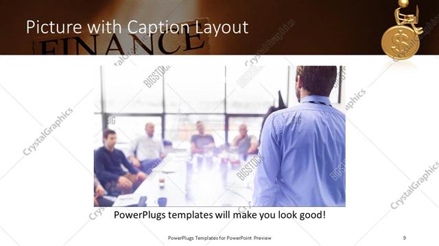 Picture with Caption presentation slide layout