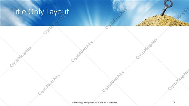 Title Only presentation slide layout