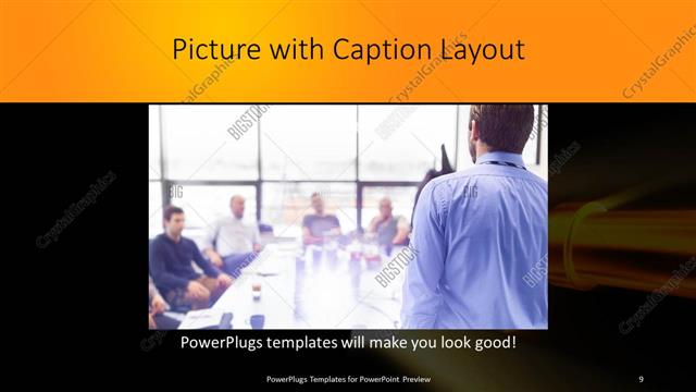 Picture with Caption presentation slide layout