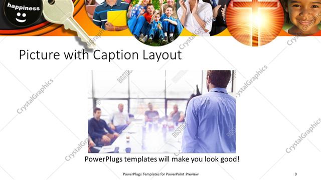 Picture with Caption presentation slide layout