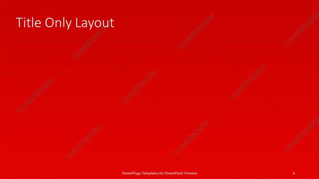 Title Only presentation slide layout