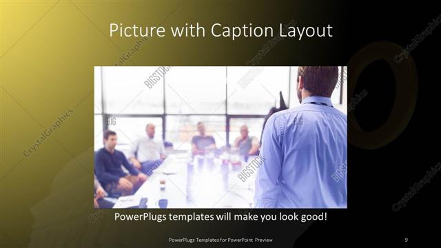 Picture with Caption presentation slide layout