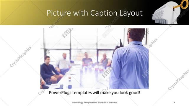 Picture with Caption presentation slide layout