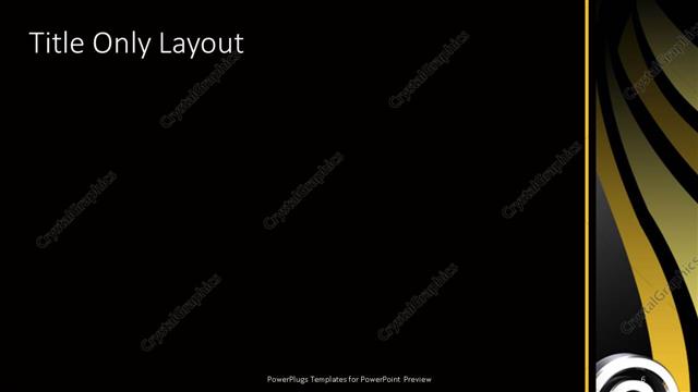 Title Only presentation slide layout