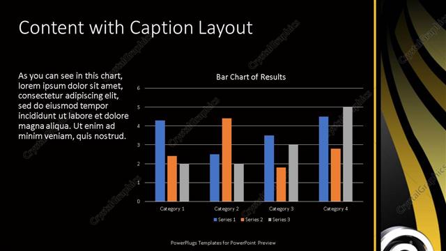 Content with Caption presentation slide layout