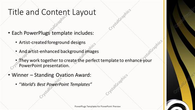 Title and Content presentation slide layout