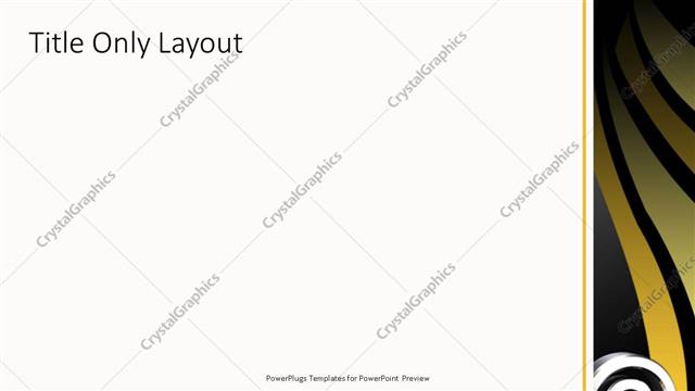 Title Only presentation slide layout