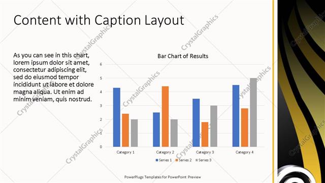 Content with Caption presentation slide layout