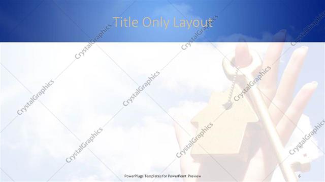 Title Only presentation slide layout