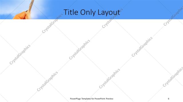 Title Only presentation slide layout