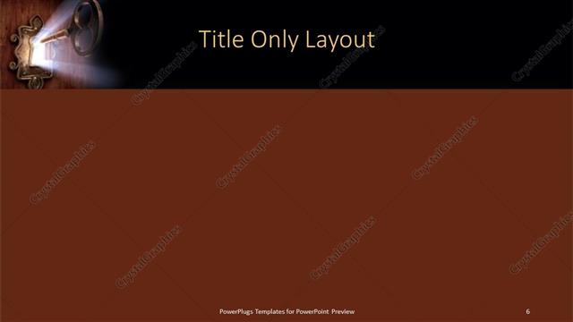 Title Only presentation slide layout