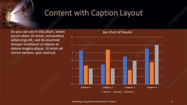 Content with Caption presentation slide layout