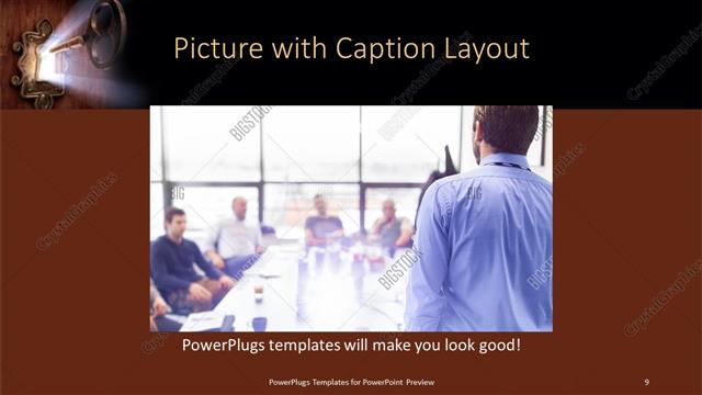 Picture with Caption presentation slide layout