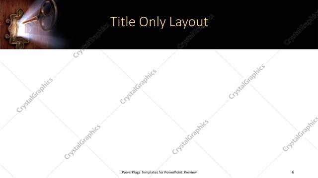 Title Only presentation slide layout