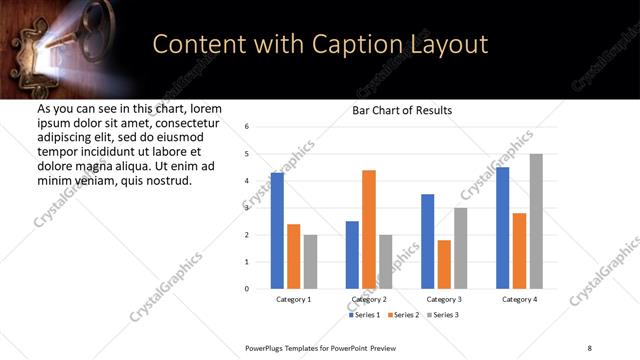 Content with Caption presentation slide layout