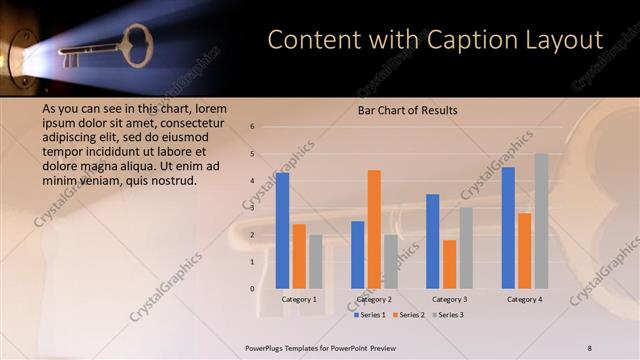 Content with Caption presentation slide layout