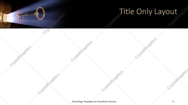 Title Only presentation slide layout