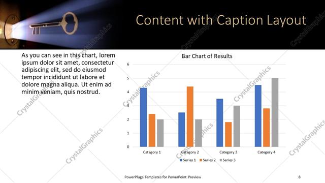 Content with Caption presentation slide layout