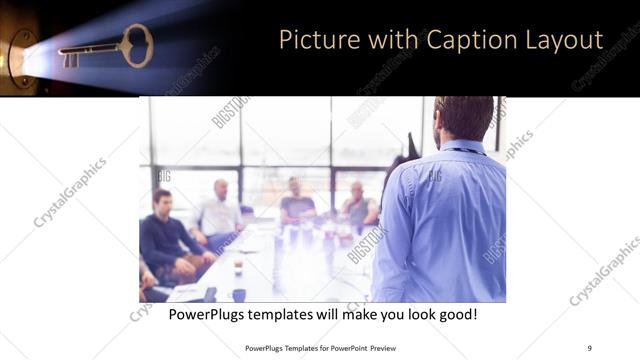 Picture with Caption presentation slide layout