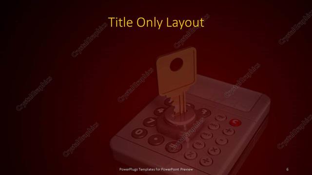 Title Only presentation slide layout