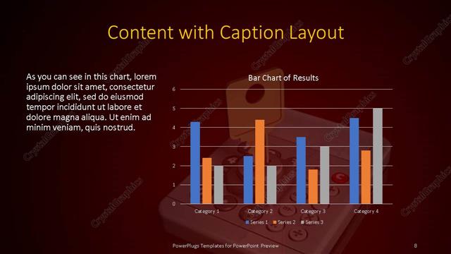 Content with Caption presentation slide layout