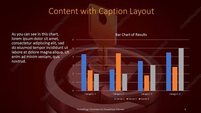 Content with Caption presentation slide layout