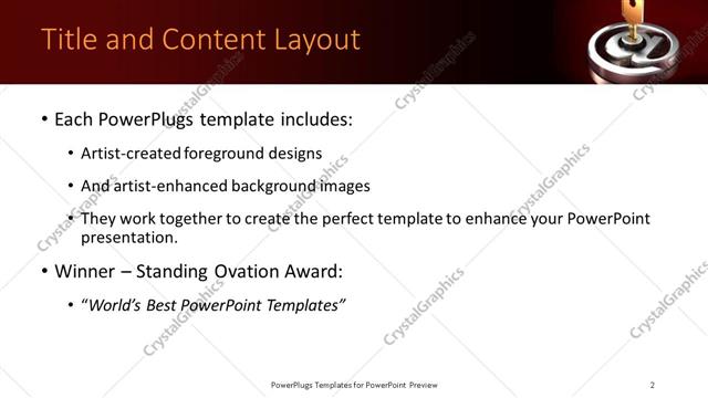 Title and Content presentation slide layout