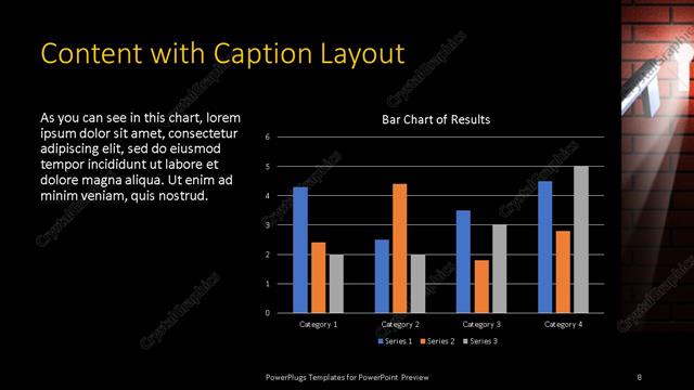 Content with Caption presentation slide layout