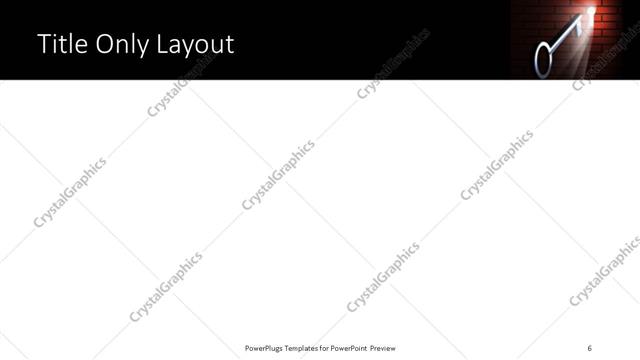 Title Only presentation slide layout