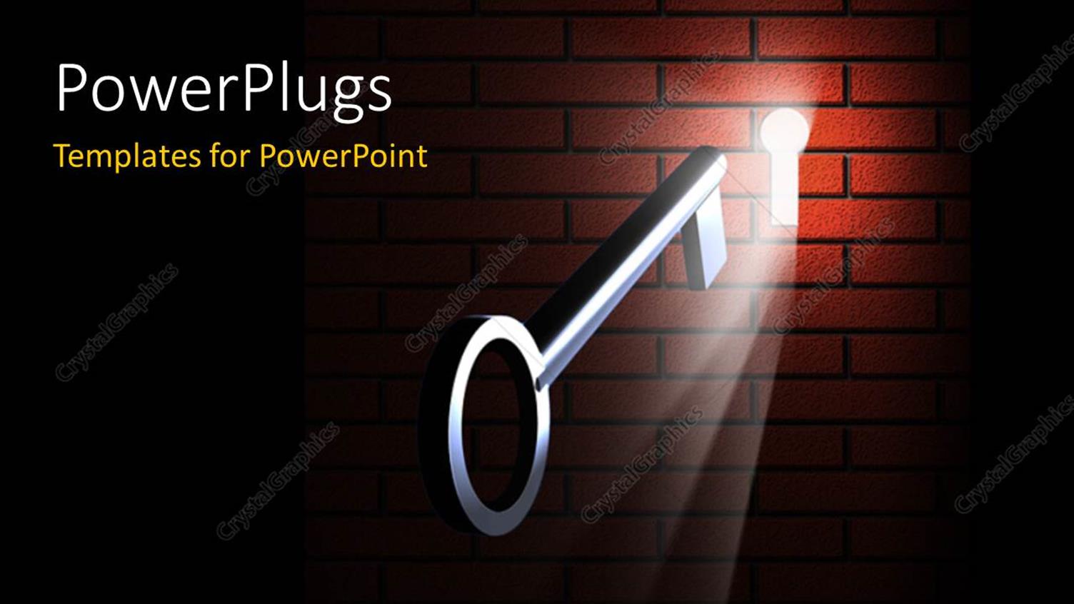 Featuring a Key in the Keyhole in a Wall