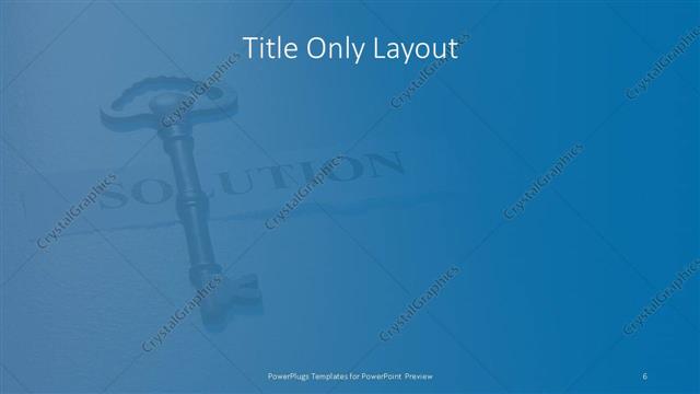 Title Only presentation slide layout