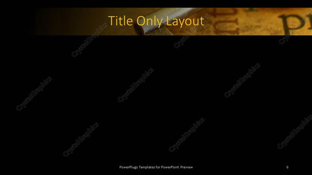 Title Only presentation slide layout